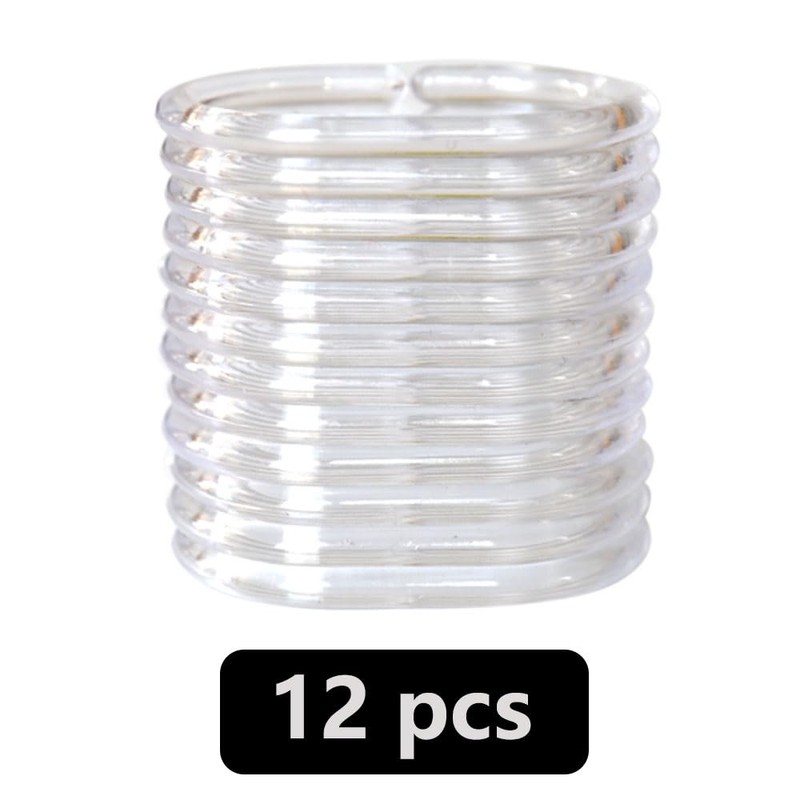 Plastic Shower Curtain Hooks C Shape Shower Curtain Rings for