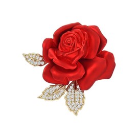 AILONMEI Floral Series Brooch Pins For Women Fashion Costume Pearl Flower Designer Broach & Pins Jewelry Christmas Gift (Rose Bud)