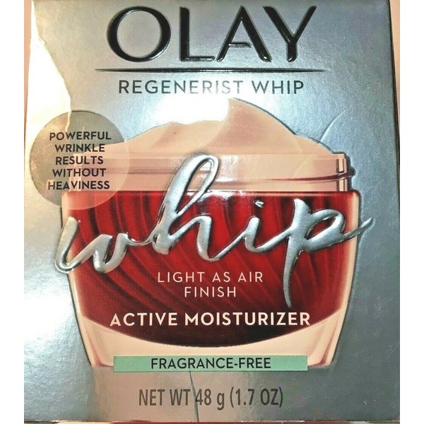 OLAY REGENERIST WHIP ACTIVE MOISTURIZER ANTI-AGING RESULTS FRAGANCE FREE