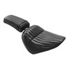 Motorcycle Two Piece 2-Up Driver Passenger Cushion Seat For Harley