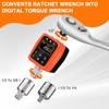 ATsafepro Digital Torque Adapter 1/2" 10-200 Nm,Digital Torque Wrench with