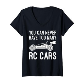 Womens RC Car Design for Men Women Kids RC Race Car Lover RC Car V-Neck T-Shirt