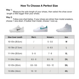 DJZSSXLW Rain Snow Waterproof Shoe Covers Motorcycle Boots Women Men Black (4XL)