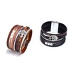 Leather Cuff Bracelet Tree of Life Multi-Layer Wraps Bracelet Boho
