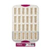 Trudeau 24 Slot Mini Bar Pan Silicone Bakeware, Confetti White