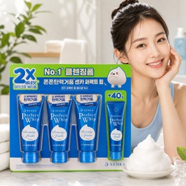 Senka 센카 퍼펙트휩 폼클렌징 세안제 120g x 3개 + 40g 코스트코