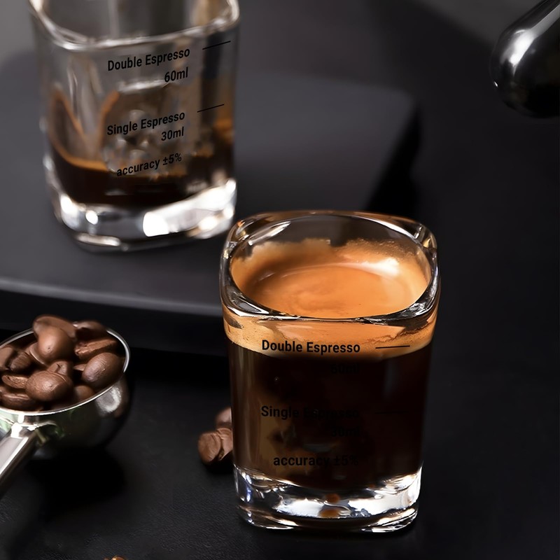 Empstorm Espresso Shot Glasses 2oz Measuring Cup Liquid Heavy Glass