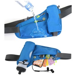 Bombinate Running Waist Pouch, Non-Shaking, Smartphone, Running, Marathon, Wear, Walking Bag, gray (dark gray)