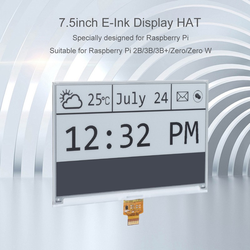 7.5inch E ink Display HAT 640 * 384 Module Board