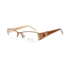 Blu NEW BLU 106 BROWN EYEGLASSES SIZE:50-17-135