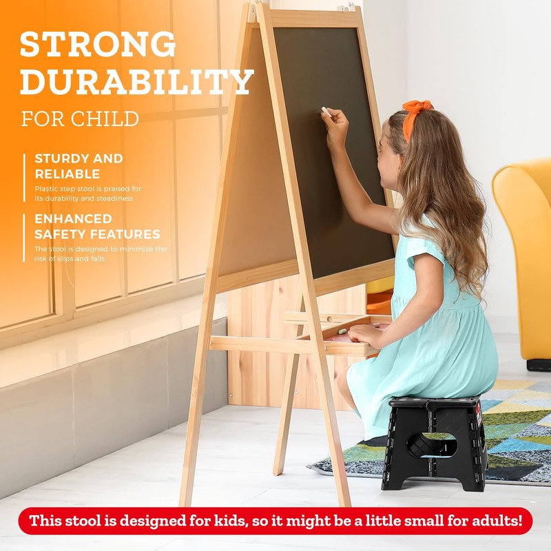 ACSTEP Folding Step Stool Foldable Stool 7.5 Inch Height Kids