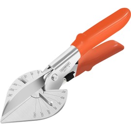 TOWOT Sharp Multi Angle Miter Shear Cutter, Adjustable at 45 To 135 Degree With Safety Lock Hand Tools for Cutting Plastic, PVC and Molding Trim