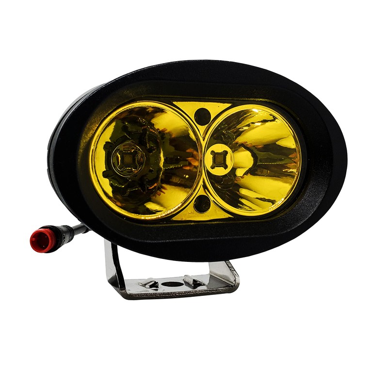 OZ-USA E-bike 2-Pin High Output LED Headlight Neon Yellow Compatible