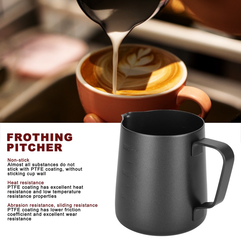 Frothing Cup Pitcher with Dual Scales Thicken Coffee Latte Art