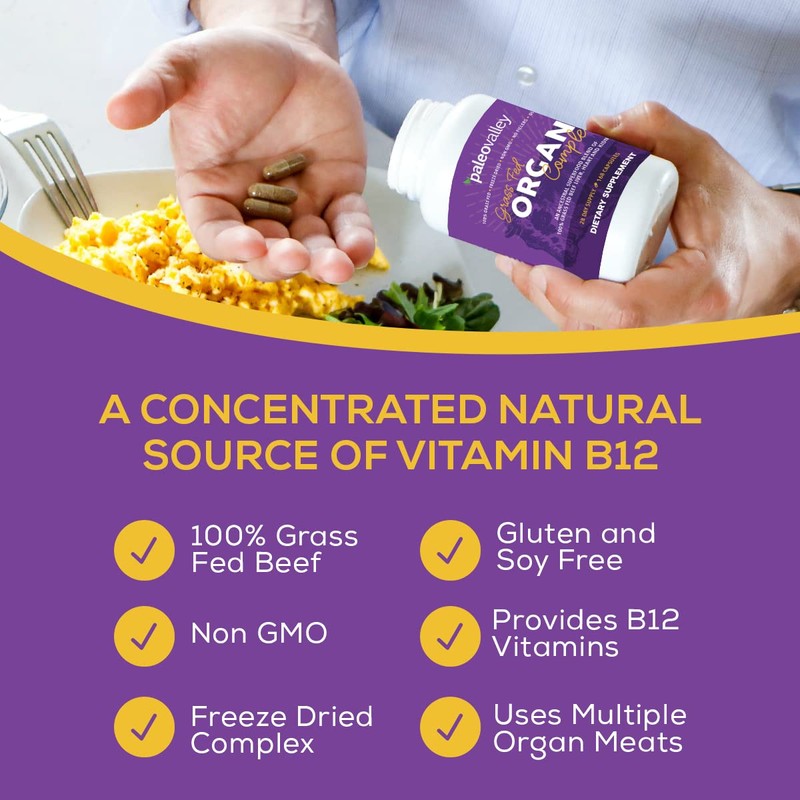 Paleovalley Grass Fed Beef Organ Complex - Freeze-Dried Beef Liver,