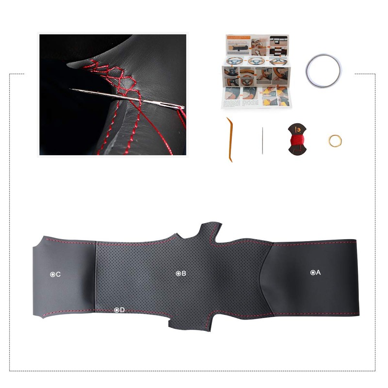 MEWANT - Funda de Piel para Volante de Honda Accord