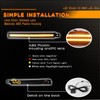 ZDEERAOTO LED Front Bumper Fog Light DRL Amber Sequential Turn
