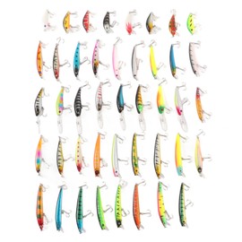 43Pcs Fishing Lure Kit Minnow Artificial Bait Universal Simulation Lure for Freshwater Saltwater