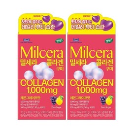 Selex Milsera Collagen Gummies Lemon Grape Flavor 100g 2 packs / 밀세라 콜라겐 구미 레몬 그레이프맛 100g 2개
