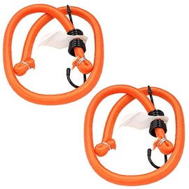 75cm / 29.5” Heavy Duty Bungee Cord Strap Tie Down Holder with Hooks 2pc