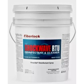 Fiberlock Shockwave RTU Multipurpose Disinfectant, Sanitizer & Cleaner  5 Gallon Sealed