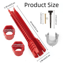 NEATABY 8-in-1 Faucet Sink Install Wrench, Multifunctional Kitchen Bathroom Removal Nut Plumbing Tool, for Install Remove Repair Sinks, Faucets, Angle Valves Tight Spaces