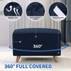 MAXIJIN Jacquard Ottoman Cover Slipcovers Folding Storage Stool Furniture Protector