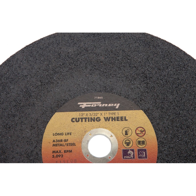 Forney 71865 Chop Saw Blade with 1-Inch Arbor, Metal Type