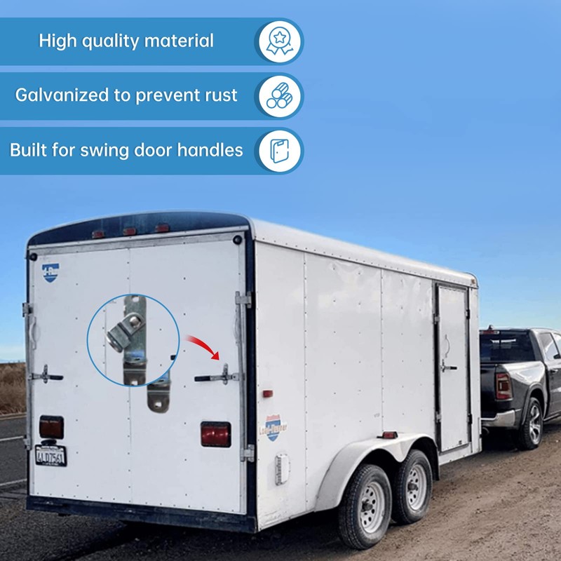 Fuoequl Trailer hasp for Enclosed Trailer Door Latch Cargo Trailer