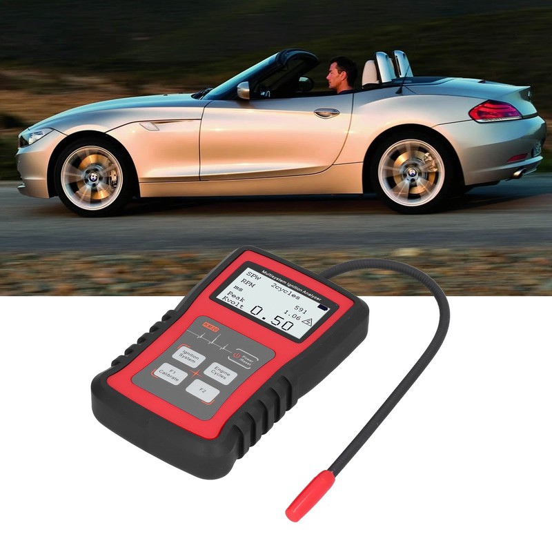 24W Ignition Analyzer MultiSystem LCD Display RPM Measurement Spark Plug