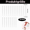 Pack of 20 applicators, vaginal applicator tubes, 15.3 x 0.9
