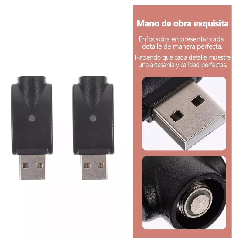 L&T Cargador Usb Para Ego510 Universal Conector Roscado Cargador