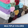 Smiry Luxury Chenille Bath Rug 47''x20'', Extra Soft and Absorbent