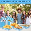 JOINCCI Oktoberfest Decorations,52 PCS Oktobefest Paper Food Trays with 4