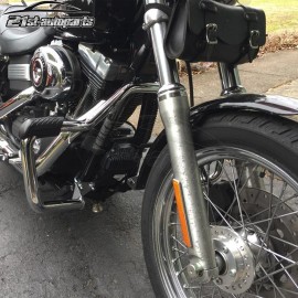 21ST For 06-17 Harley Dyna Wide Glide FXDWG Front Mustache Engine Guard Crash Bars