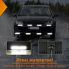 Nilight 8PCS Led Strobe Lights 12LED White Emergency Light 12V