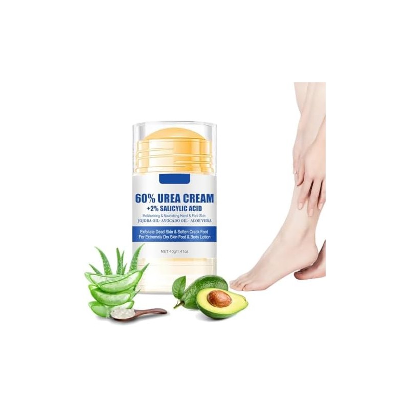 Crema Hidratante para Pies, Crema Exfoliante e Hidratante con 60%