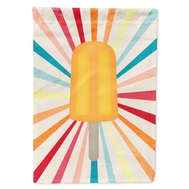 Caroline's Treasures SB3104CHF Orange Popsicle House Flag Large Porch Sleeve Pole Decorative Outside Yard Banner Artwork Wall Hanging, Polyester, House Size, Multicolor