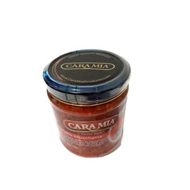 Al Amin Foods CARA MIA Italian Style Tomato Bruschetta 4 Glass Jars Net Wt 148 oz 420g each