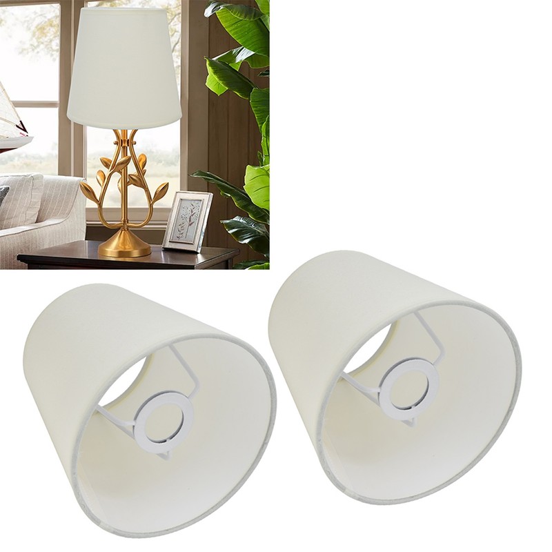 2Pcs Indoor Lamp Shade European Style Fabric Lampshade for E14