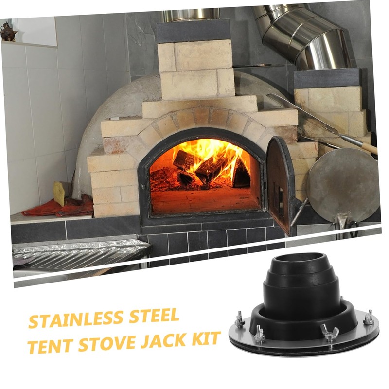 Sosoport Hot Tent Stove Jack Scald Fireproof Chimney Protector for