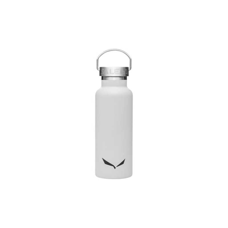 Salewa Valsura Insulated Stainless Steel Bottle, 0.45 L, White, Plain