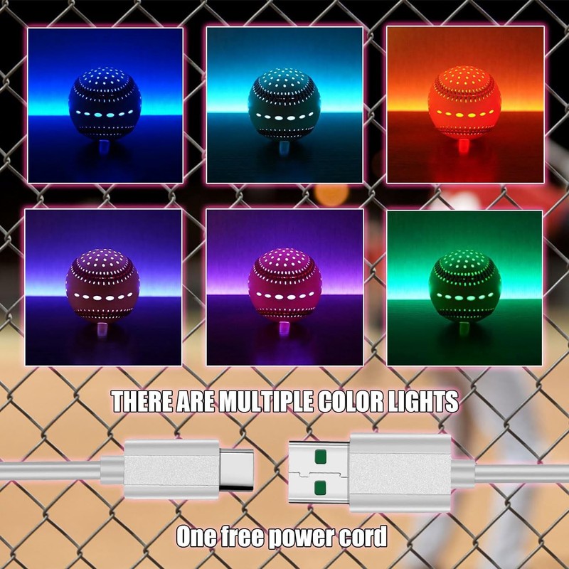 9 Inch Glow in The Dark Baseball Night Throwing Practice