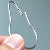 Silver Shower Curtain Rings Metal Hooks Ring (36 Pack) Nickel