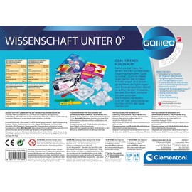 Clementoni 59166 Galileo Lab Science Under 0° Experiment Set for Children from 8 Years, 7 x 35 x 26 cm