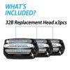 3 Pack 32B S3 Electric Replacement Heads for All Series