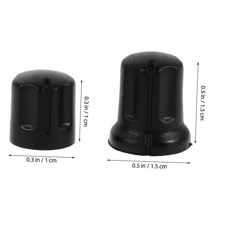 BESPORTBLE 2pcs Volume Control Knobs Rotary Knob Insert Shaft Potentiometer