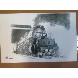 Union Pacific Big Boy Steam Locomotive Drawing