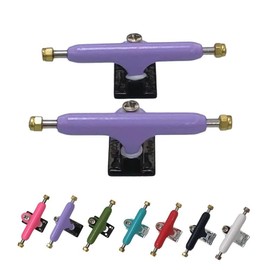 Leefai Pro Fingerboard Trucks (Axles) 34 mm G3 7 Colours Hanger Inverted Style Pro Mini Finger Skateboard Truck with Single Axles and Pivot Cups Hanger Colour (Purple)