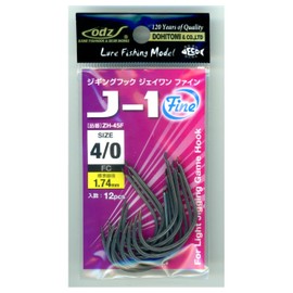 Dohitomi odz ZH-45F Jigging Hook J-1 Fine Florin Coat No. 4/0